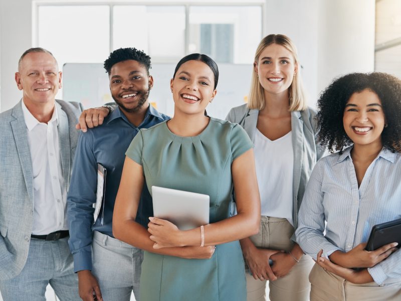 Team of diverse professionals